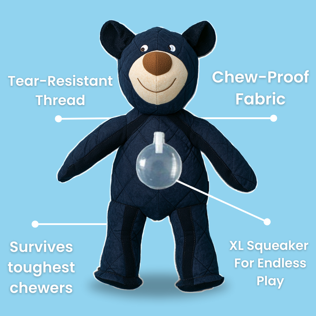 FurryGroom™ Mighty Bear Tough Chewer Buddy