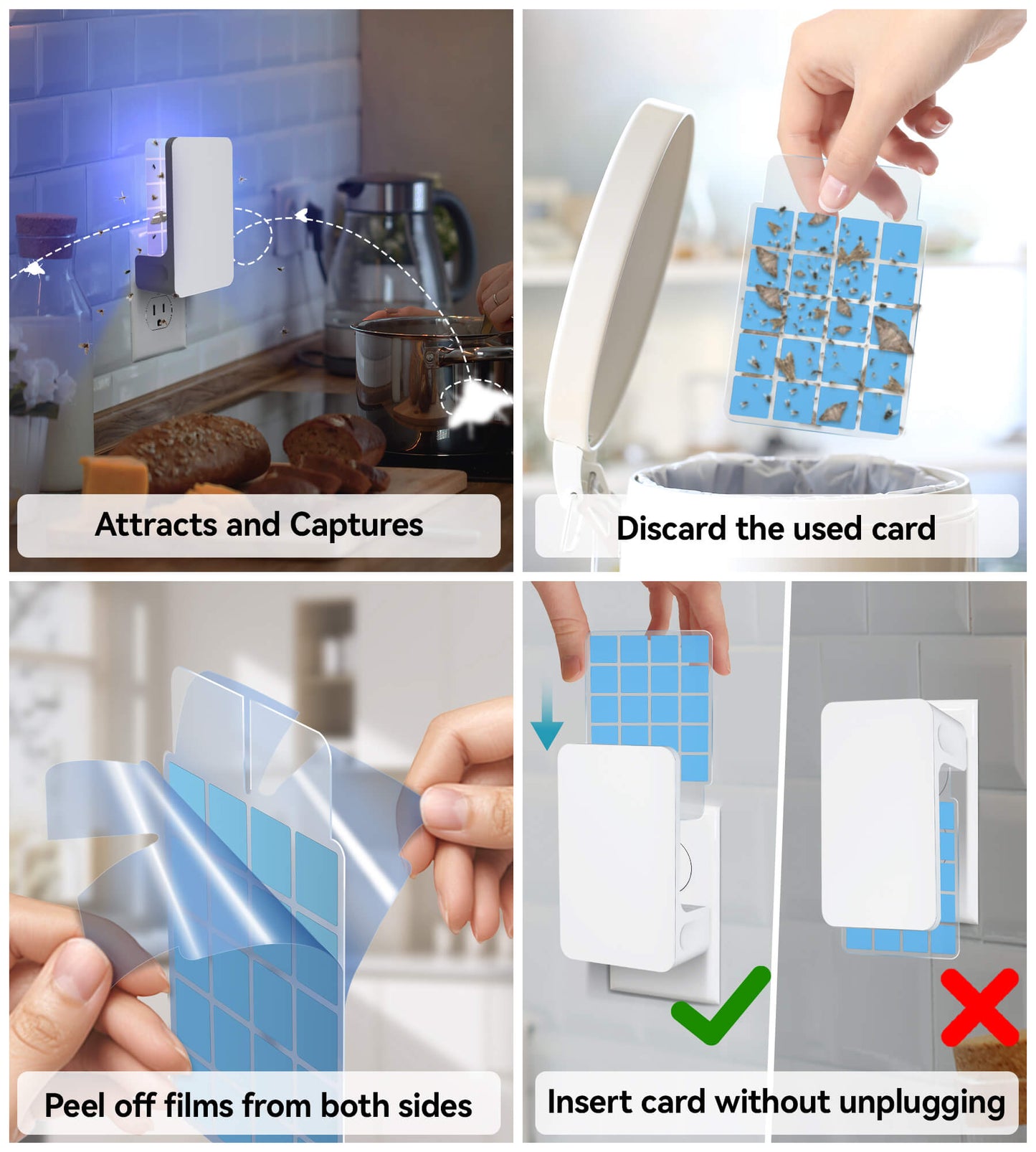 RICPIND® Double-Sided Indoor Flying Insect Trap