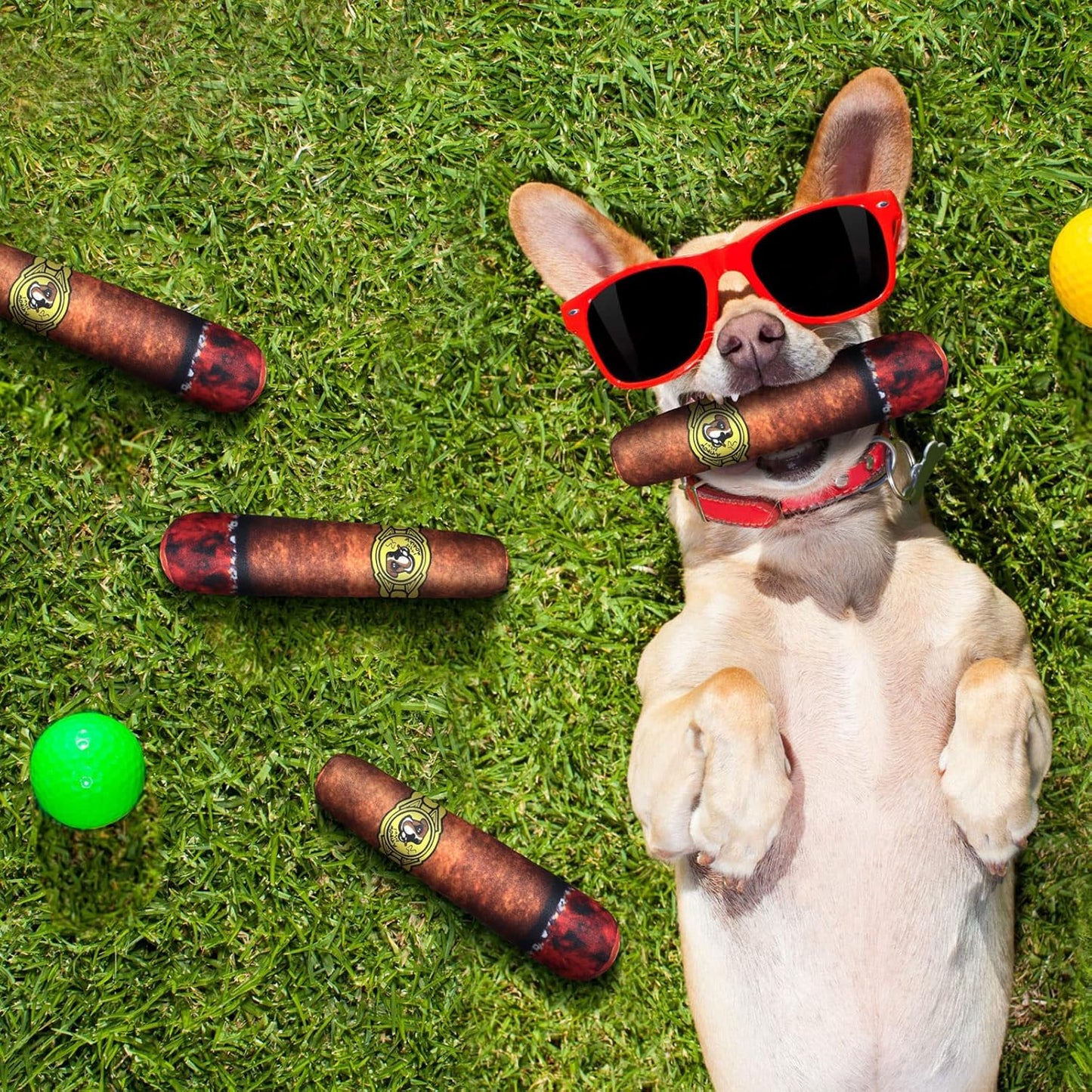 RICPIND® Fake Cigar Plush Chew Dog Toy