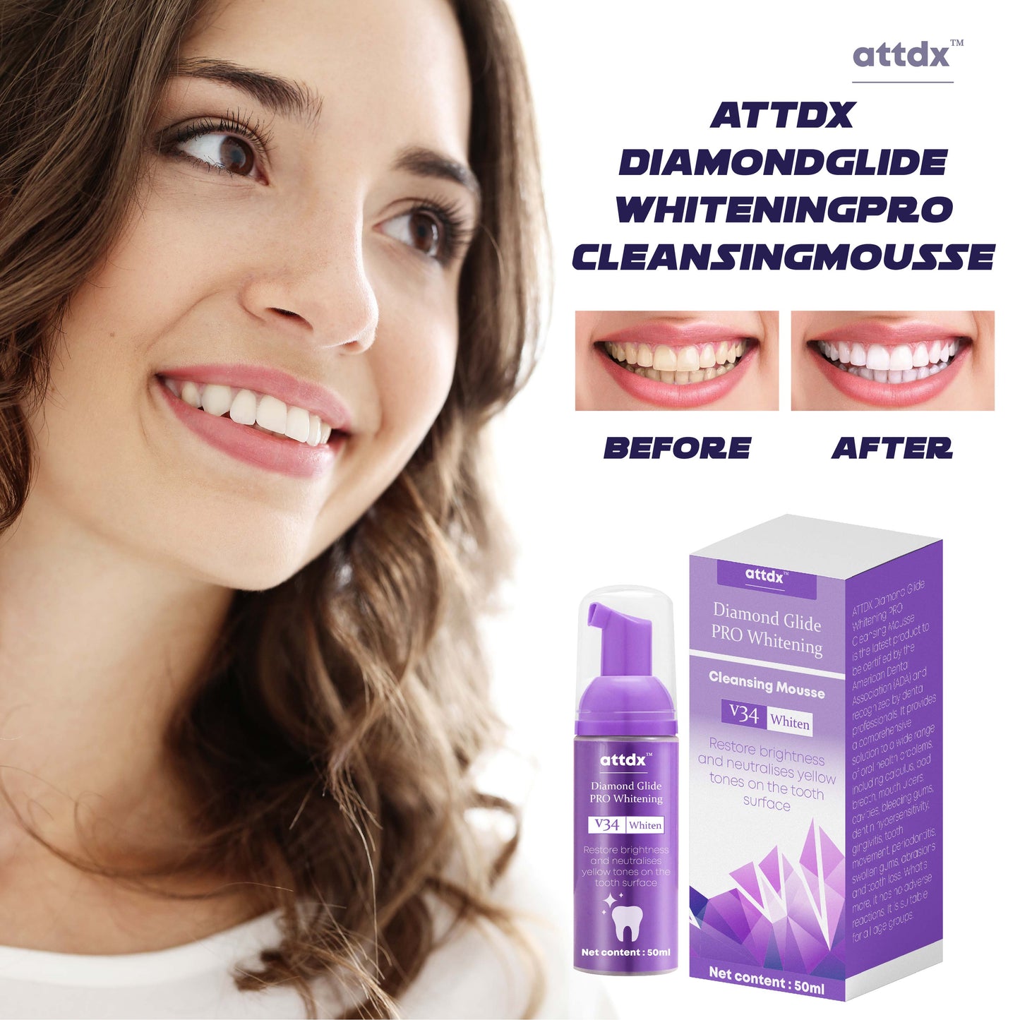ATTDX™ DiamondGlide WhiteningPRO Cleansing Mousse