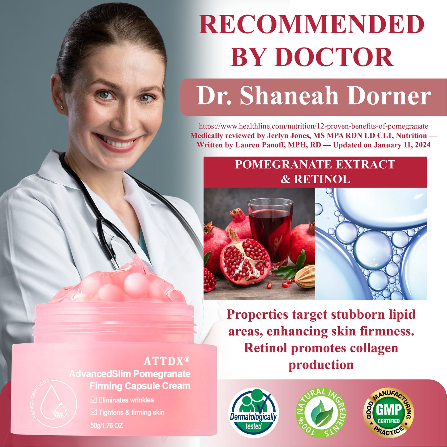 ATTDX® AdvancedSlim Pomegranate Firming Capsule Cream