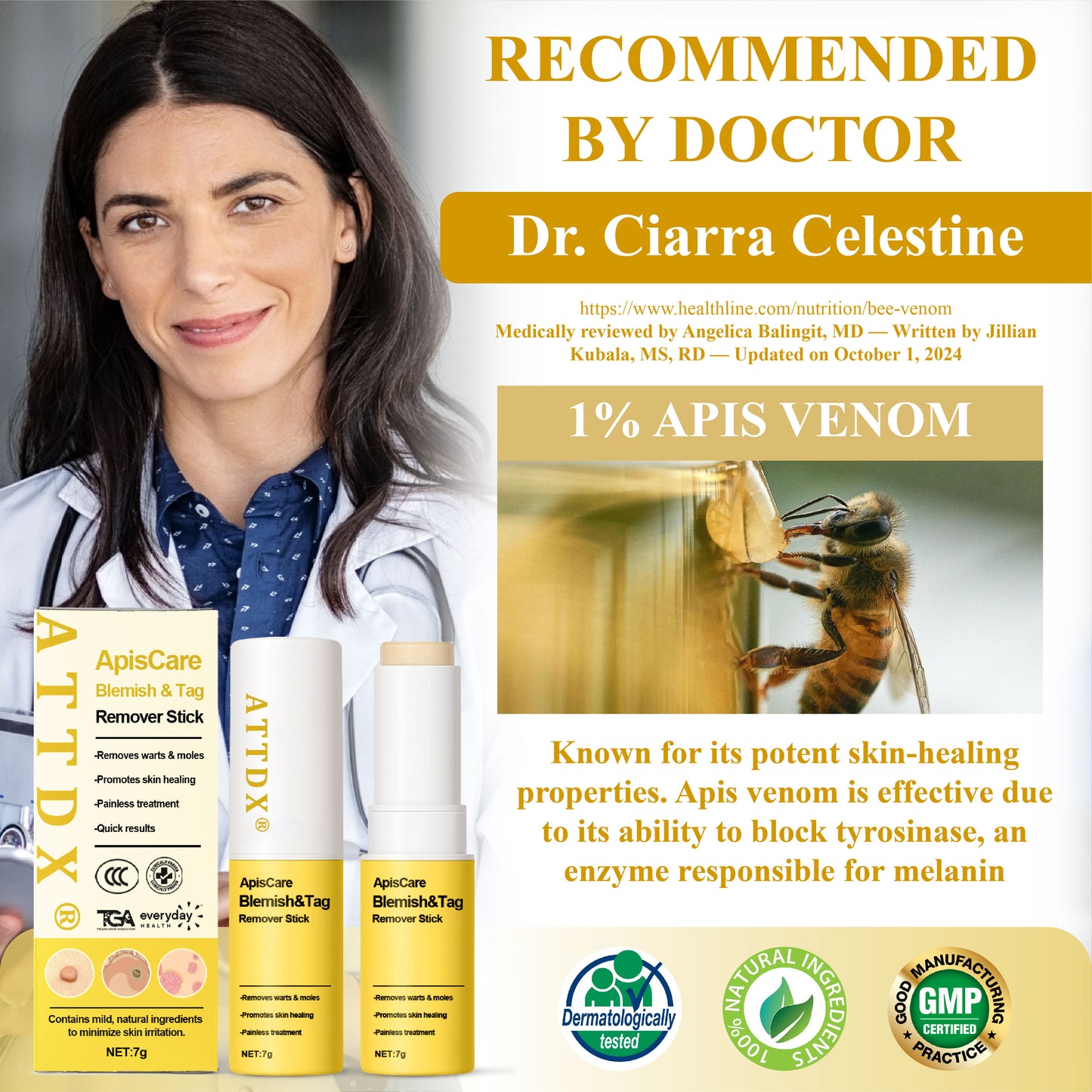 ATTDX® ApisCare Blemish & Tag Remover Stick