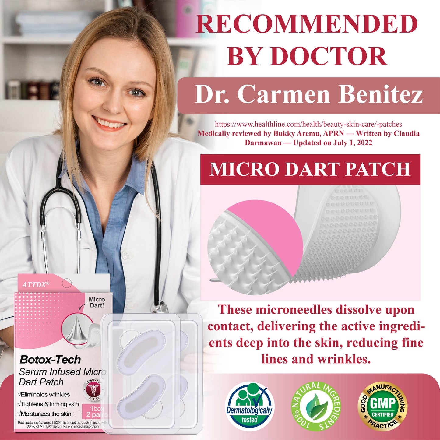 ATTDX® Botox-Tech Serum Infused Micro Dart Patch