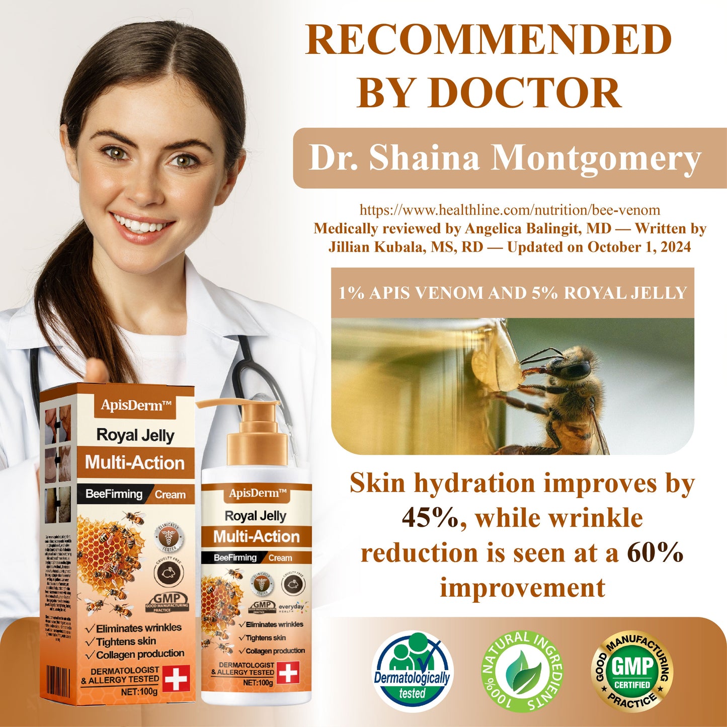 ApisDerm™ Royal Jelly Multi-Action BeeFirming Cream