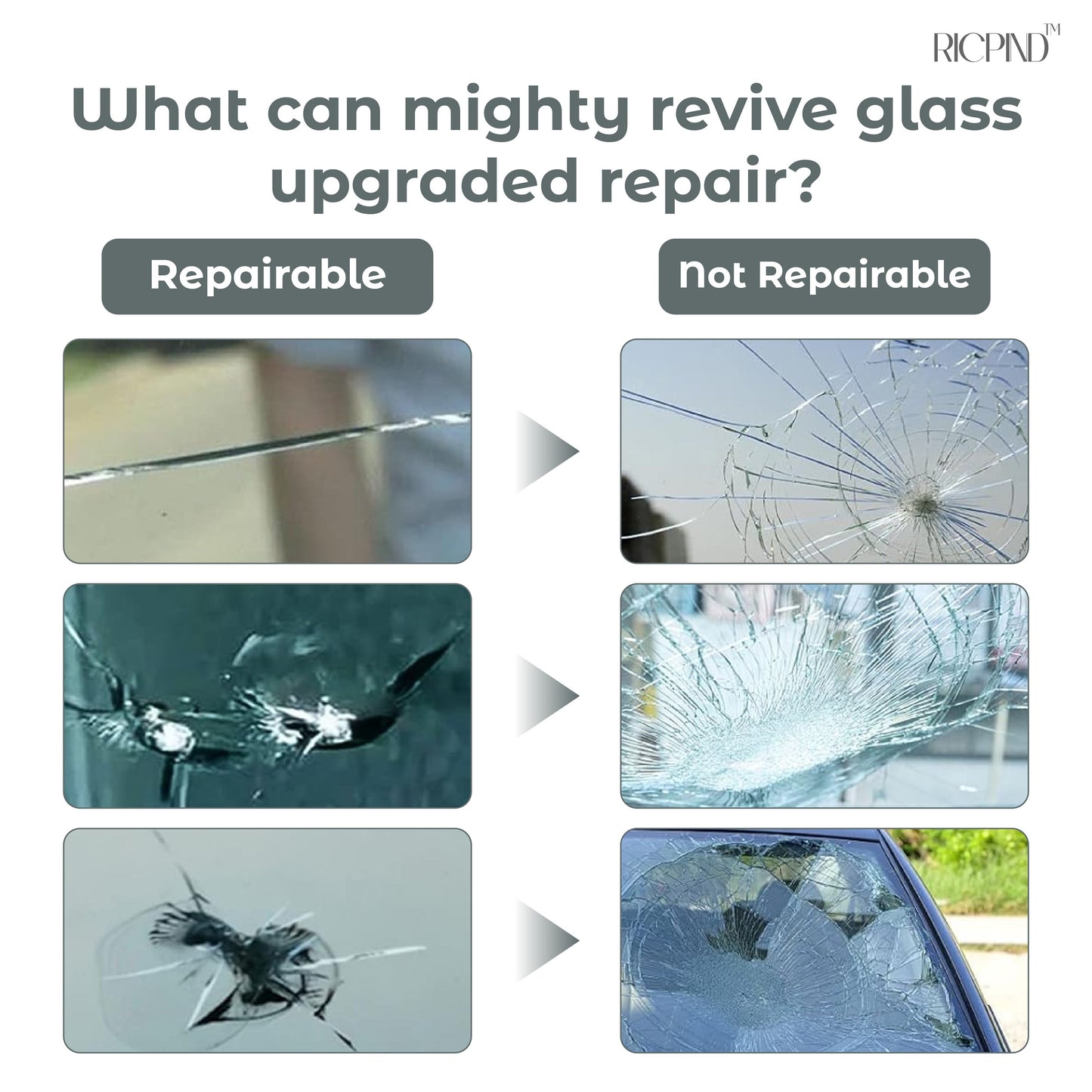 RICPIND™ Mighty Glass Revive Windshield Repair Kit