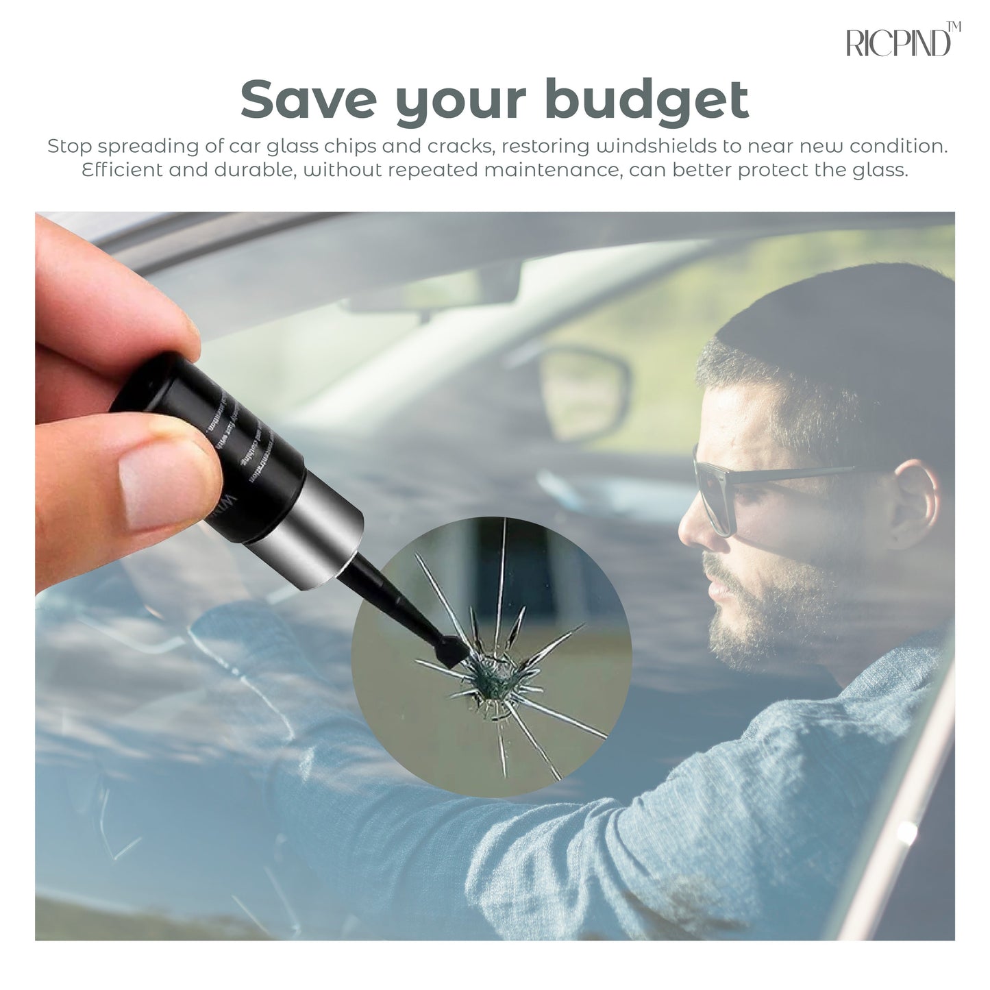 RICPIND™ Mighty Glass Revive Windshield Repair Kit