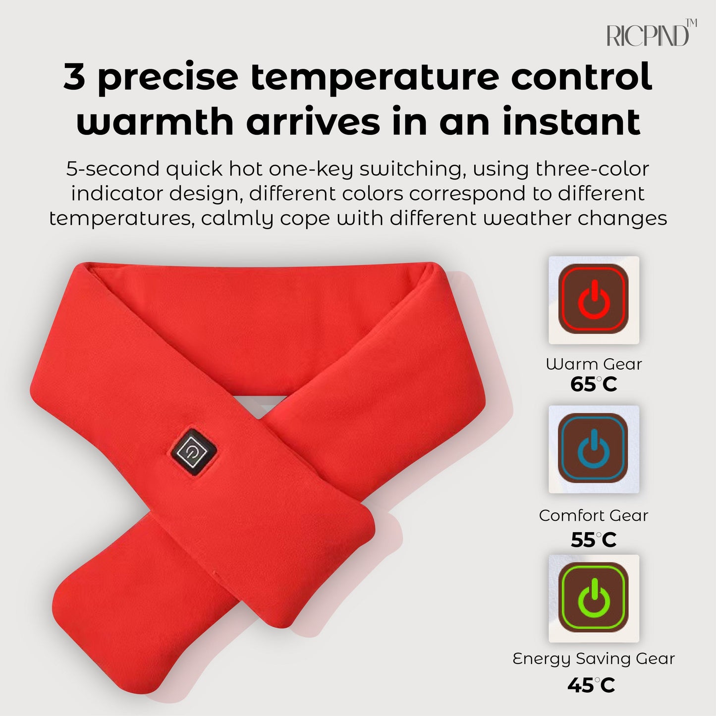 Warm Glow USB Heated Pain Relief Scarf