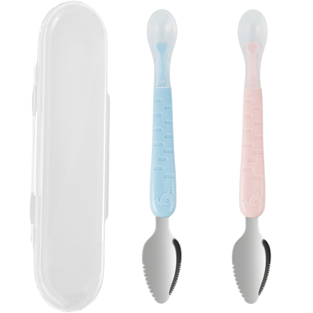 RICPIND® Dual-End Baby Fruit Scraper Spoon