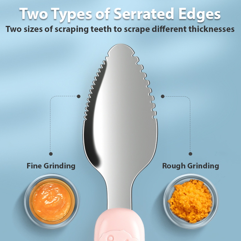 RICPIND® Dual-End Baby Fruit Scraper Spoon