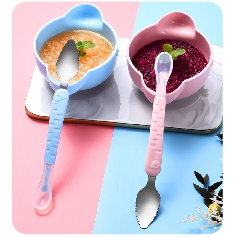 RICPIND® Dual-End Baby Fruit Scraper Spoon