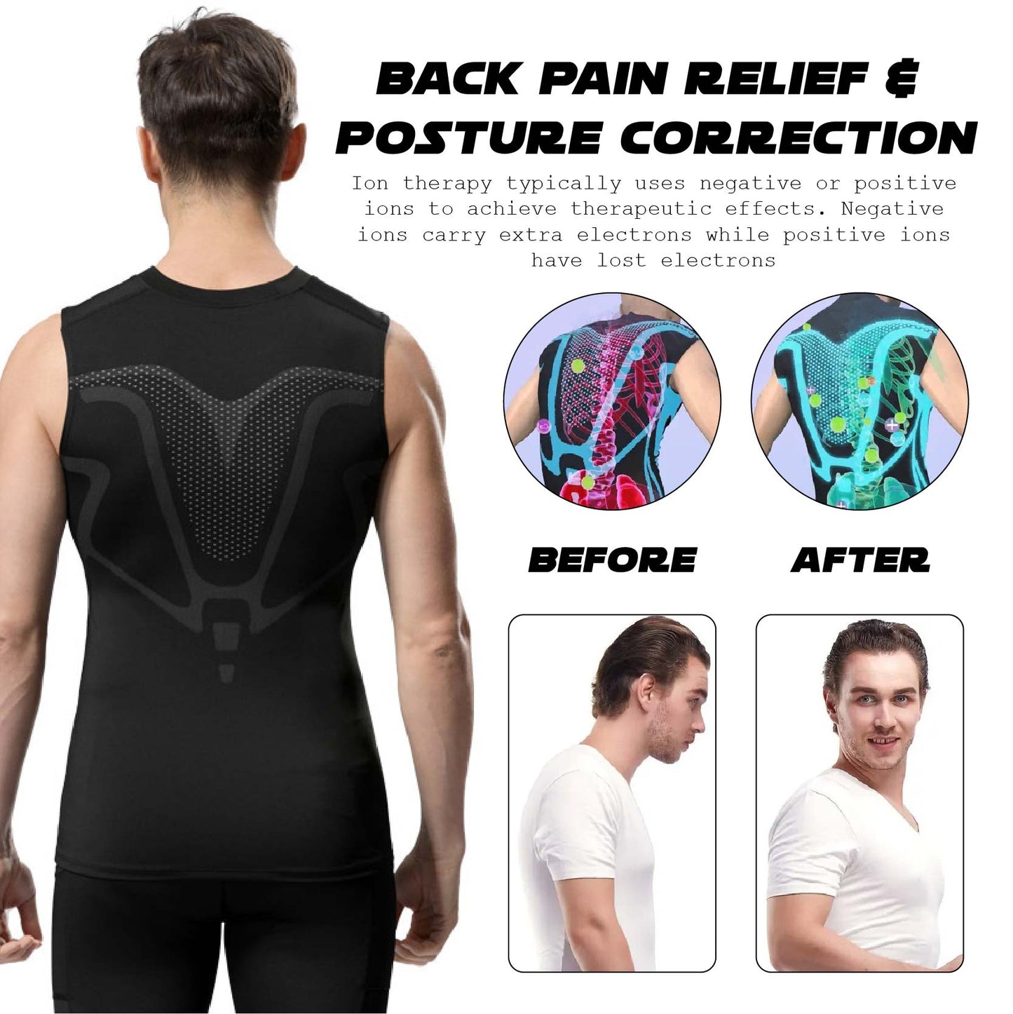 RICPIND™ IONIC Tourmaline PostureCorrector Vest