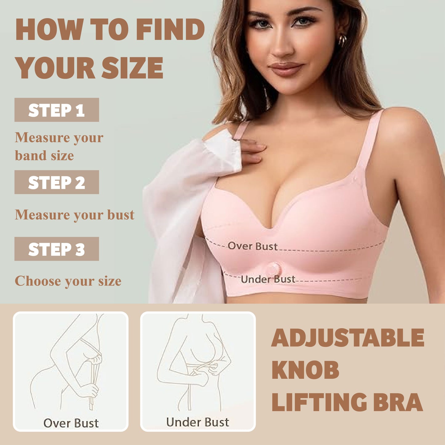 ScupltFitPro™ Adjustable Knob Lifting Bra