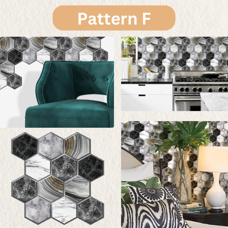 HomiEase™ 3D Waterproof Wall Tile Stickers