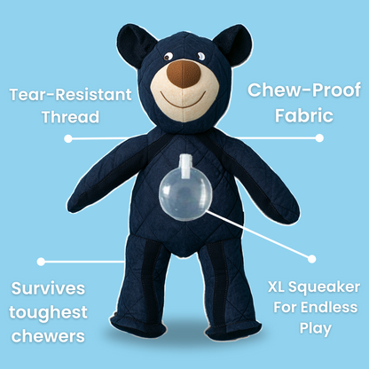 FurryGroom™ Mighty Bear Tough Chewer Buddy
