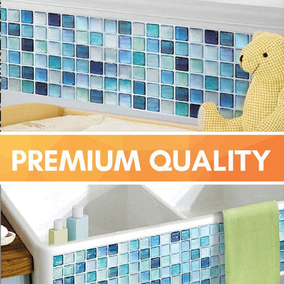 HomiEase™ 3D Waterproof Wall Tile Stickers