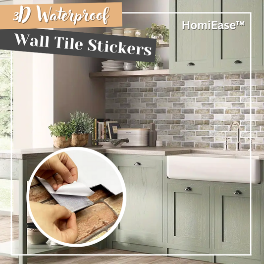 HomiEase™ 3D Waterproof Wall Tile Stickers