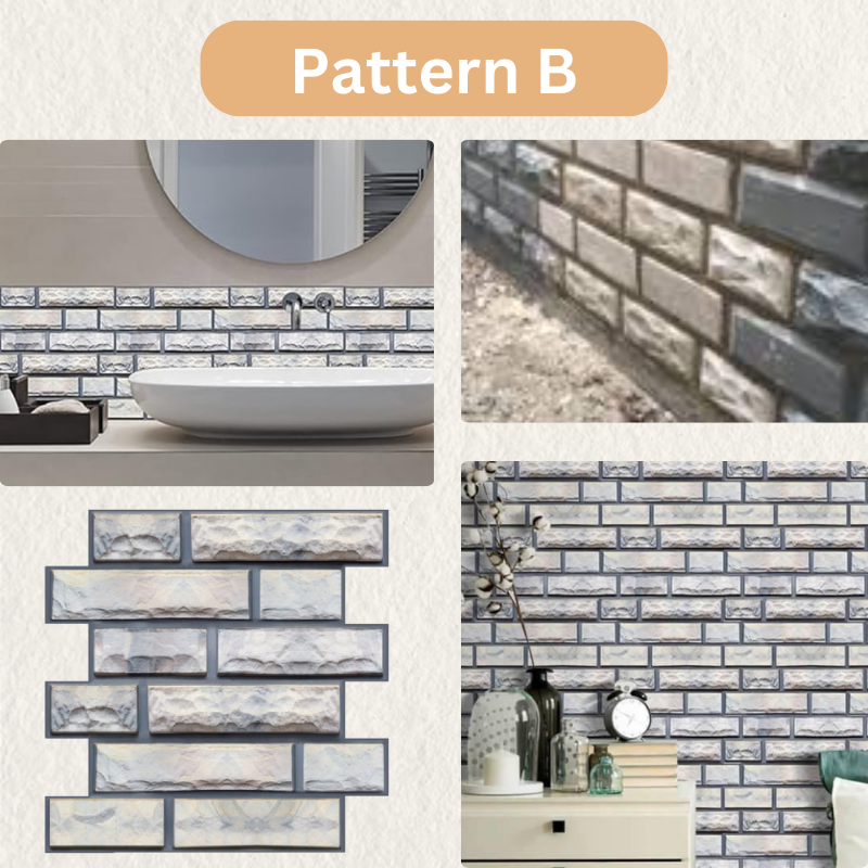 HomiEase™ 3D Waterproof Wall Tile Stickers