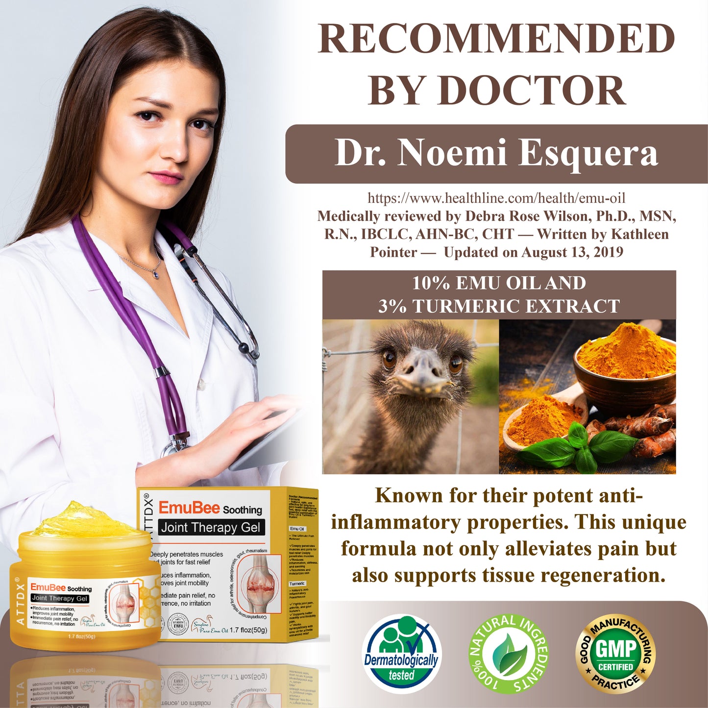 ATTDX® EmuBee Soothing Joint Therapy Gel