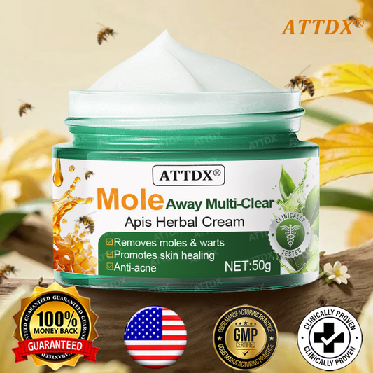 ATTDX® Mole Away Multi-Clear Apis Herbal Cream