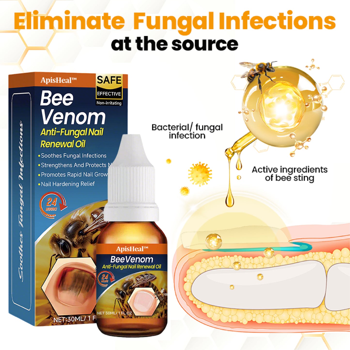 ApisHeal™ BeeVenom Anti-Fungal Nail Renewal Oil