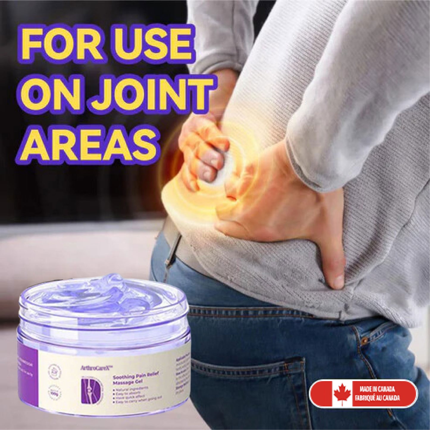 ArthroCareX™ Turmeric Emu Oil Arthritis Soothing Pain Relief Gel