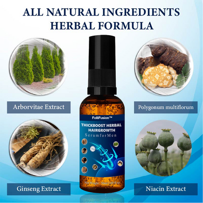 FolliFusion™ ThickBoost Herbal HairGrowth Serum for Men