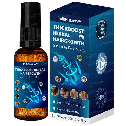 FolliFusion™ ThickBoost Herbal HairGrowth Serum for Men