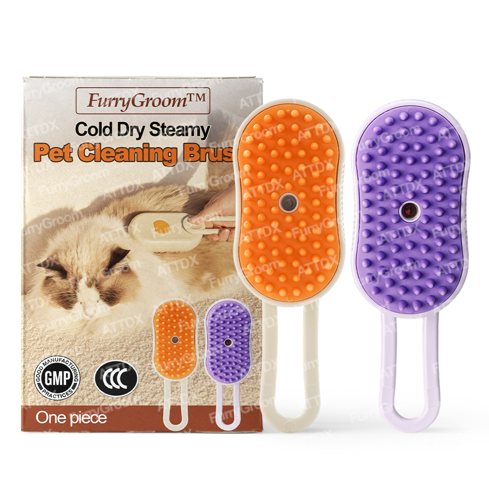 FurryGroom™ Cold Dry Steamy Pet Cleaning Brush