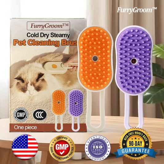 FurryGroom™ Cold Dry Steamy Pet Cleaning Brush
