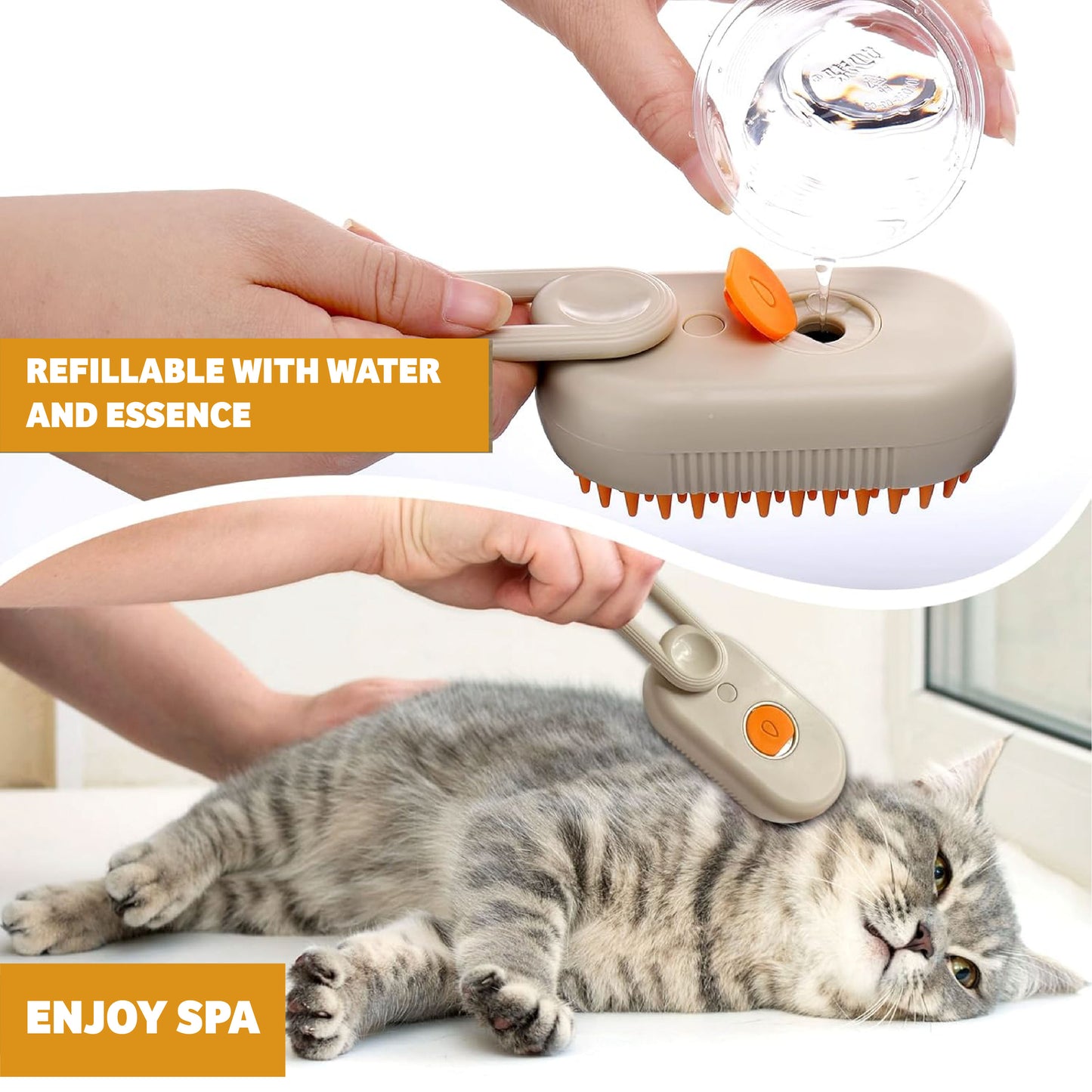 FurryGroom™ Cold Dry Steamy Pet Cleaning Brush