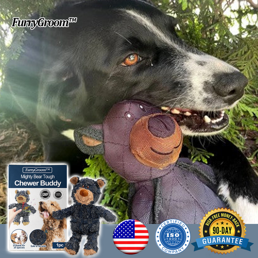 FurryGroom™ Mighty Bear Tough Chewer Buddy