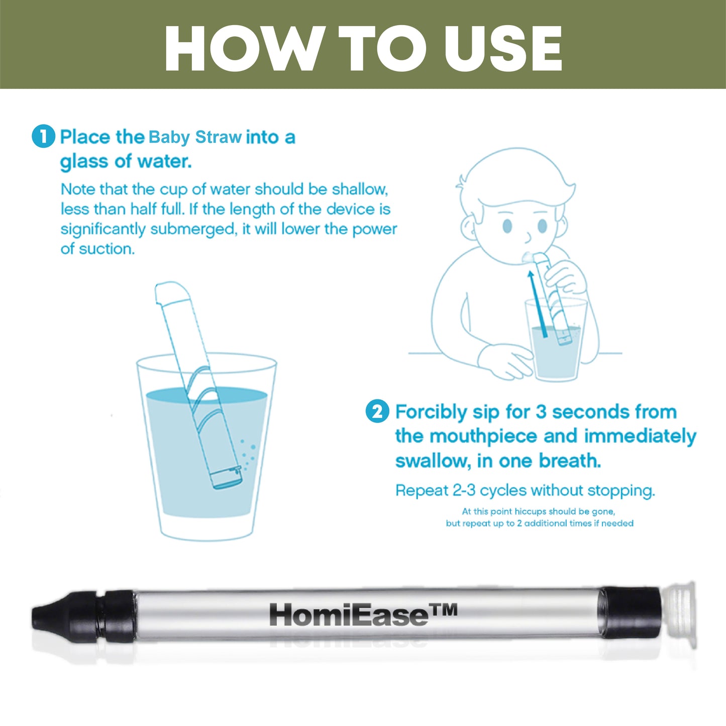HomiEase™ Baby Liquid Medicine Straw
