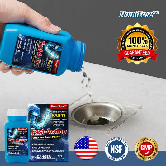 HomiEase™  Fast-Acting Clog Clear Agent Powder