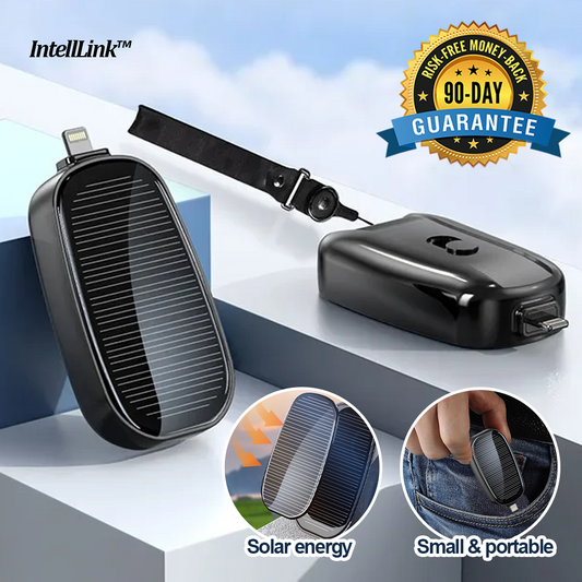 IntellLink™ Solar Powered Key Chain Phone Charger
