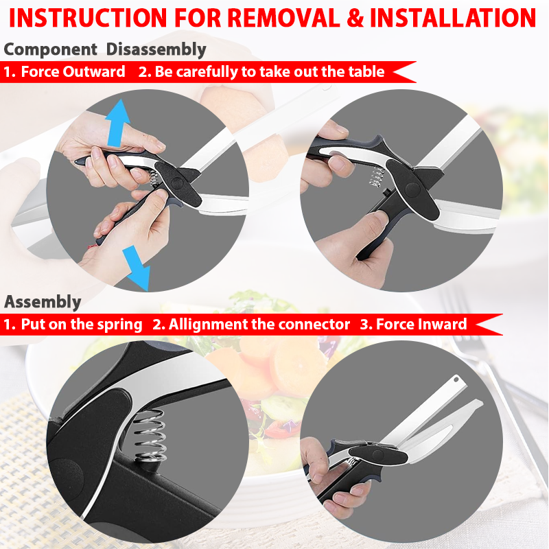 2025🔪 KitchenHarbor™ 2-in-1 Slice and Shear Kitchen Scissors