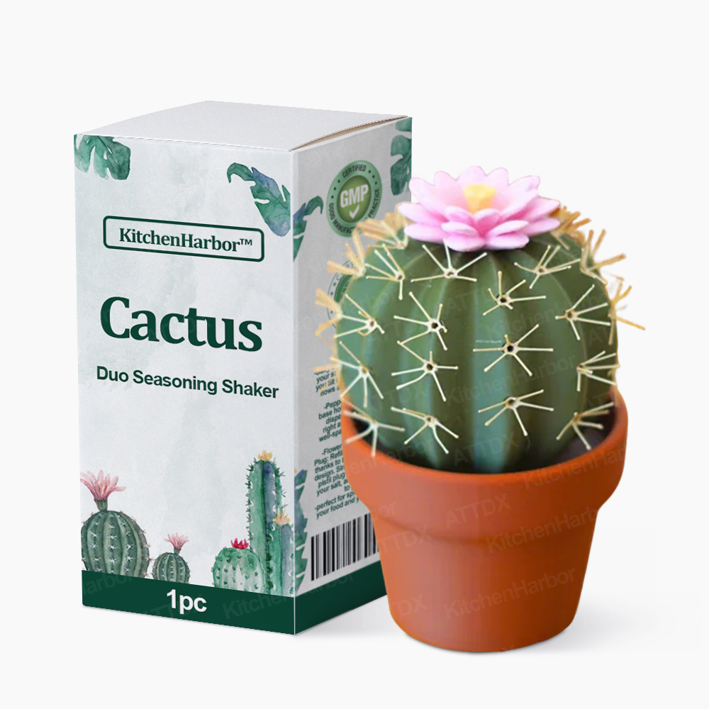 KitchenHarbor™ Cactus Duo Seasoning Shaker