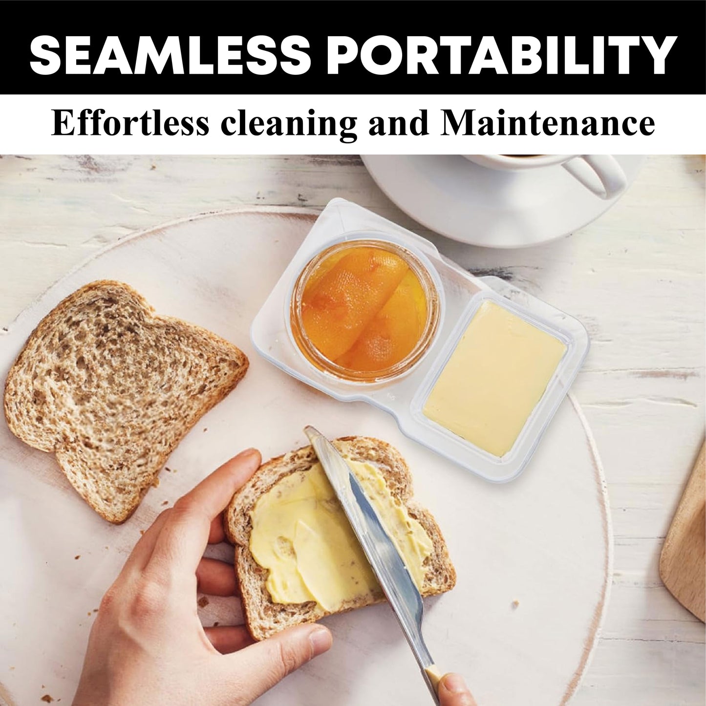 KitchenHarbor™ Disposable Dual-Dish Snack Containers