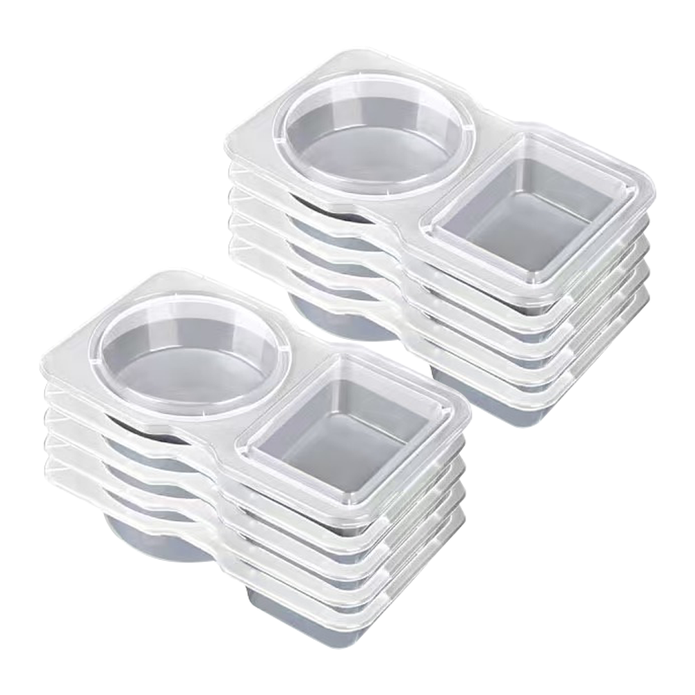 KitchenHarbor™ Disposable Dual-Dish Snack Containers