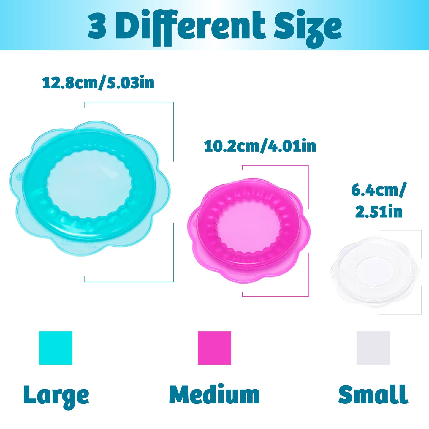 KitchenHarbor™ Food Petal Shaped Silicone Stretch Wrap