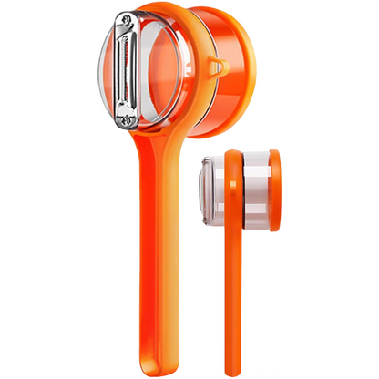2025🥕 KitchenHarbor™ Tidy Peel Stainless Storage Peeler
