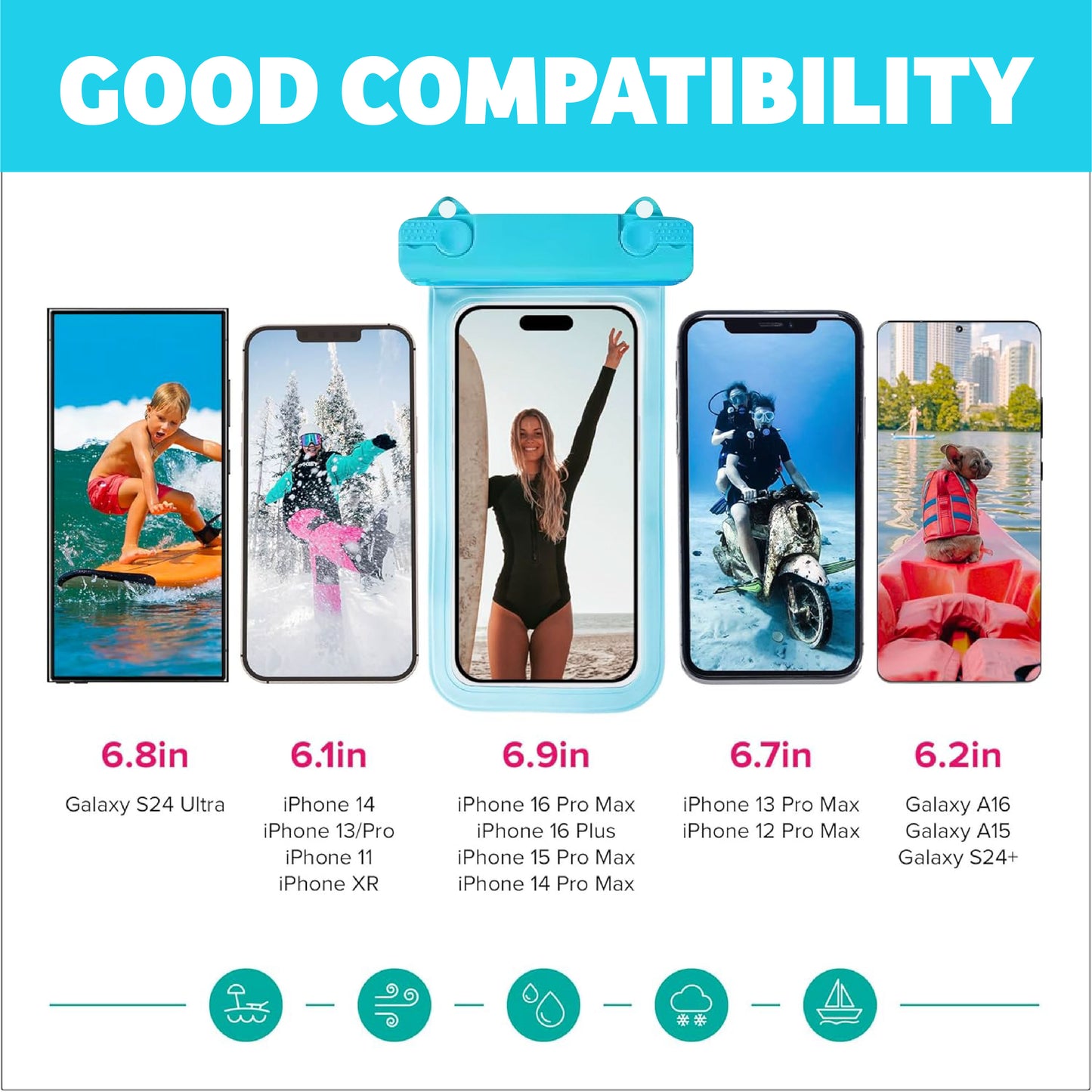 OutlandTech™ Floating Waterproof Phone Pouch