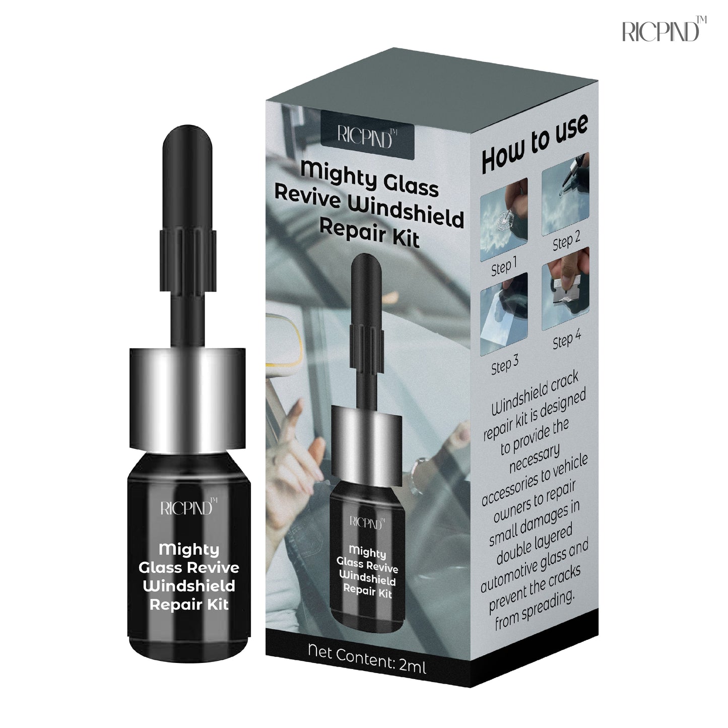 RICPIND™ Mighty Glass Revive Windshield Repair Kit