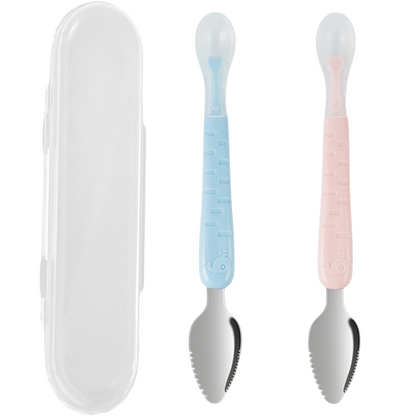 RICPIND® Dual-End Baby Fruit Scraper Spoon