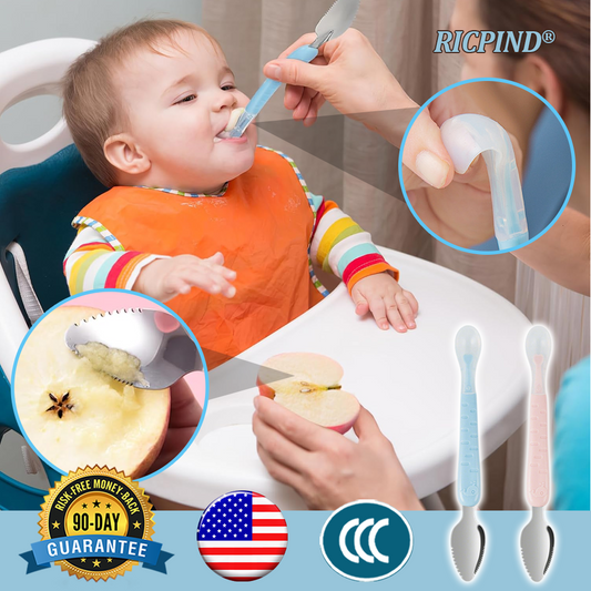 RICPIND® Dual-End Baby Fruit Scraper Spoon