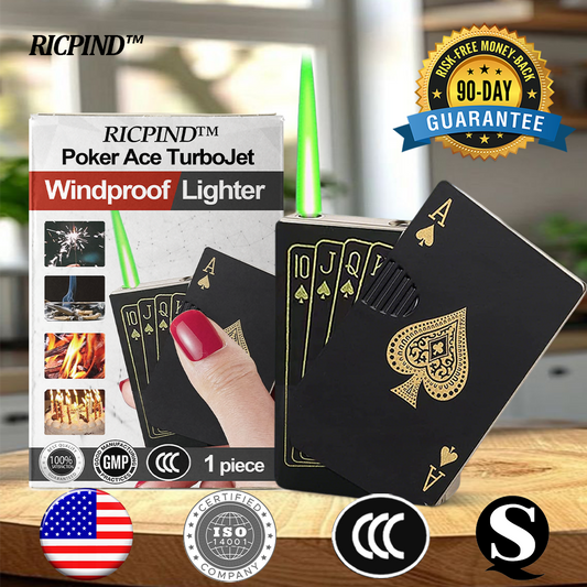 RICPIND™ Poker Ace TurboJet Windproof Lighter
