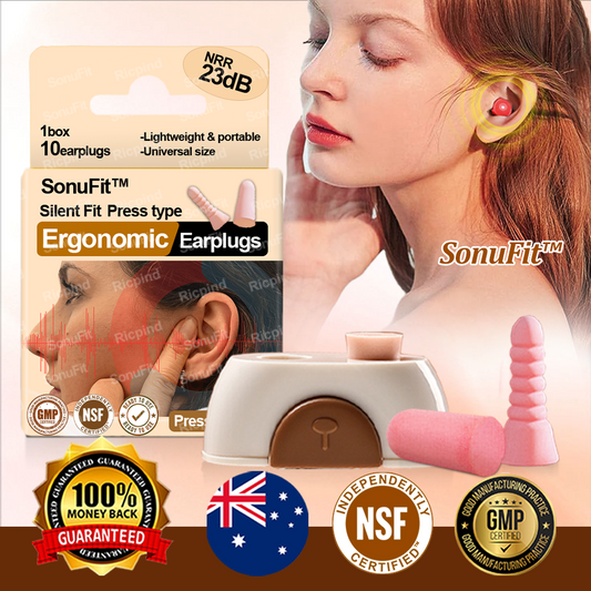 SonuFit™ Silent Fit Press type Ergonomic Earplugs
